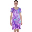 Abstract Art Texture Form Pattern Short Sleeve Nightdress View1