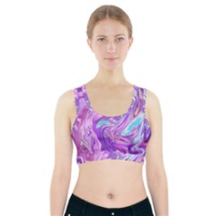 Abstract Art Texture Form Pattern Sports Bra With Pocket by Nexatart