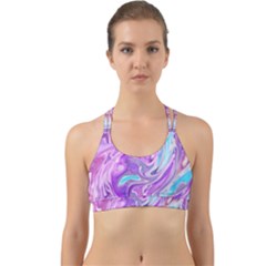 Abstract Art Texture Form Pattern Back Web Sports Bra by Nexatart