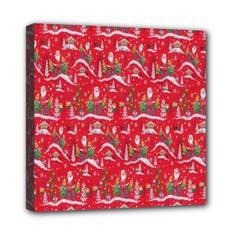 Red Background Christmas Multi Function Bag	 by Nexatart