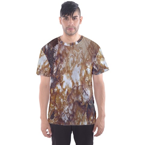 Rusty Texture Pattern Daniel Men s Sports Mesh Tee by Nexatart