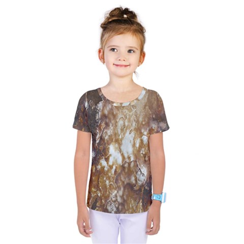 Rusty Texture Pattern Daniel Kids  One Piece Tee by Nexatart