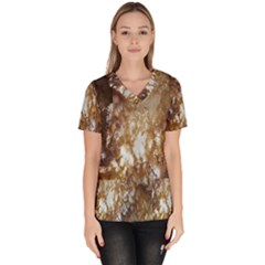 Rusty Texture Pattern Daniel Scrub Top by Nexatart