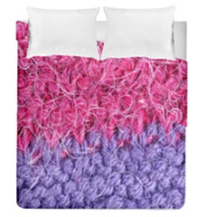 Wool Knitting Stitches Thread Yarn Duvet Cover Double Side (queen Size) by Nexatart