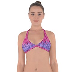 Wool Knitting Stitches Thread Yarn Halter Neck Bikini Top by Nexatart