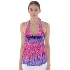 Wool Knitting Stitches Thread Yarn Babydoll Tankini Top by Nexatart