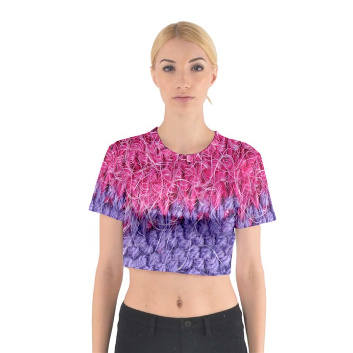 Wool Knitting Stitches Thread Yarn Cotton Crop Top