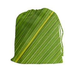 Leaf Plant Nature Pattern Drawstring Pouches (xxl) by Nexatart