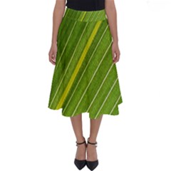 Leaf Plant Nature Pattern Perfect Length Midi Skirt by Nexatart