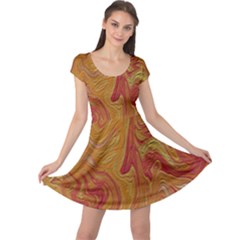 Texture Pattern Abstract Art Cap Sleeve Dress by Nexatart