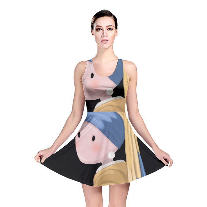 Girl with a Pearl Earring Reversible Skater Dress