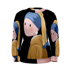 Girl With A Pearl Earring Women s Sweatshirt by Valentinaart