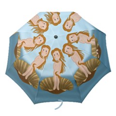 The Birth Of Venus Folding Umbrellas by Valentinaart