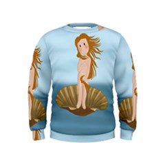 The Birth Of Venus Kids  Sweatshirt by Valentinaart