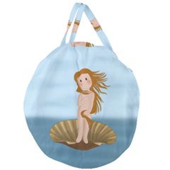 The Birth Of Venus Giant Round Zipper Tote by Valentinaart