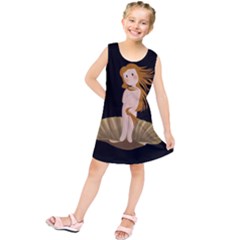 The Birth Of Venus Kids  Tunic Dress by Valentinaart