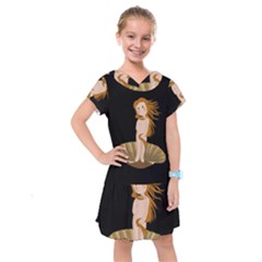 The Birth Of Venus Kids  Drop Waist Dress by Valentinaart