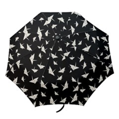 Paper Cranes Pattern Folding Umbrellas by Valentinaart