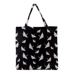 Paper Cranes Pattern Grocery Tote Bag by Valentinaart