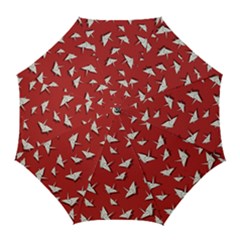 Paper Cranes Pattern Golf Umbrellas by Valentinaart