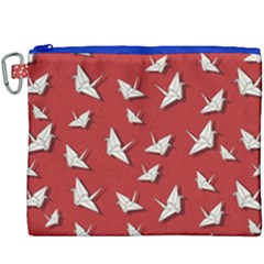 Paper Cranes Pattern Canvas Cosmetic Bag (xxxl) by Valentinaart