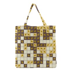 Autumn Leaves Pattern Grocery Tote Bag by linceazul