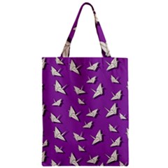 Paper Cranes Pattern Zipper Classic Tote Bag by Valentinaart