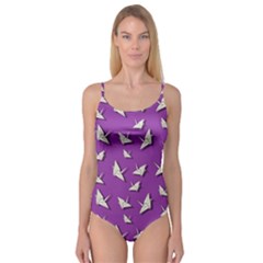 Paper Cranes Pattern Camisole Leotard  by Valentinaart