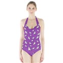 Paper cranes pattern Halter Swimsuit View1