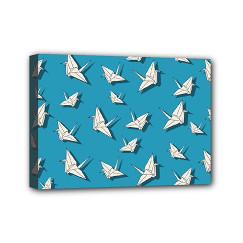 Paper Cranes Pattern Mini Canvas 7  X 5  by Valentinaart