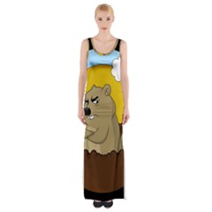 Groundhog Day Maxi Thigh Split Dress by Valentinaart