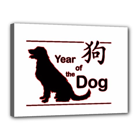 Year Of The Dog - Chinese New Year Canvas 16  X 12  by Valentinaart