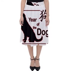 Year Of The Dog - Chinese New Year Folding Skater Skirt