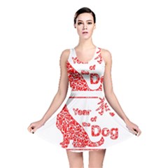 Year Of The Dog - Chinese New Year Reversible Skater Dress by Valentinaart