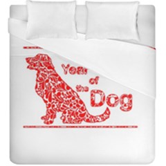 Year Of The Dog - Chinese New Year Duvet Cover Double Side (king Size)