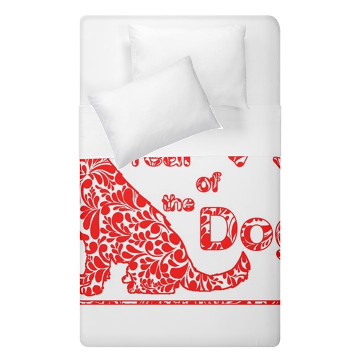 Year of the Dog - Chinese New Year Duvet Cover Double Side (Single Size)