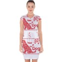 Year of the Dog - Chinese New Year Capsleeve Drawstring Dress  View1