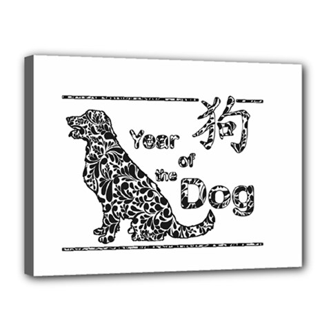 Year Of The Dog - Chinese New Year Canvas 16  X 12  by Valentinaart