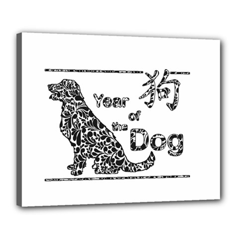 Year Of The Dog - Chinese New Year Canvas 20  X 16  by Valentinaart