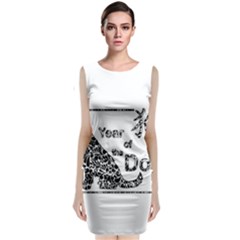 Year Of The Dog - Chinese New Year Classic Sleeveless Midi Dress by Valentinaart