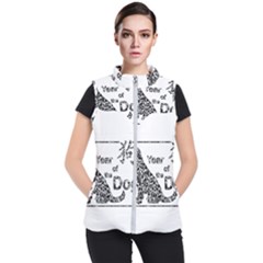 Year Of The Dog - Chinese New Year Women s Puffer Vest by Valentinaart