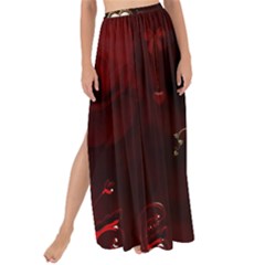 Wonderful Hearts With Dove Maxi Chiffon Tie-up Sarong by FantasyWorld7