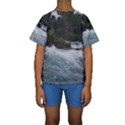 Sightseeing at Niagara Falls Kids  Short Sleeve Swimwear View1