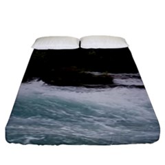 Sightseeing At Niagara Falls Fitted Sheet (king Size) by canvasngiftshop