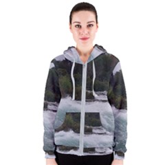 Sightseeing At Niagara Falls Women s Zipper Hoodie by canvasngiftshop