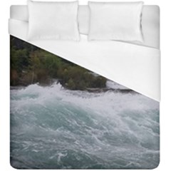 Sightseeing At Niagara Falls Duvet Cover (king Size) by canvasngiftshop