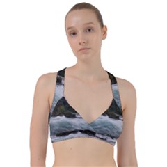 Sightseeing At Niagara Falls Sweetheart Sports Bra by canvasngiftshop