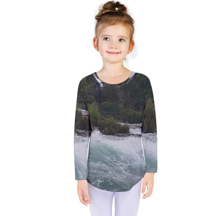 Sightseeing at Niagara Falls Kids  Long Sleeve Tee