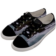 Sightseeing At Niagara Falls Men s Low Top Canvas Sneakers by canvasngiftshop