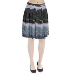 Sightseeing At Niagara Falls Pleated Skirt by canvasngiftshop